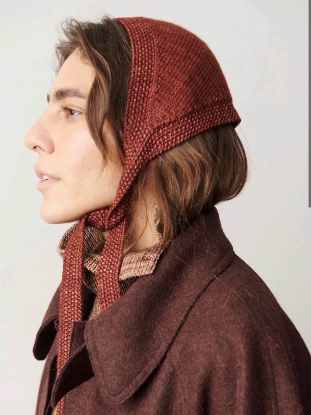 NWOT Misha & Puff Knit Wool Headwarmer in Madder Root One Size